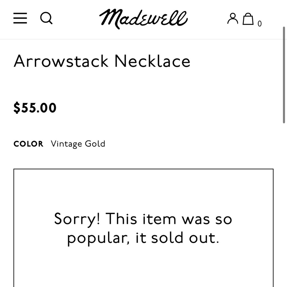 Madewell | Arrowstack Necklace - image 4